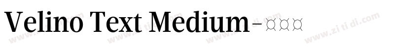 Velino Text Medium字体转换 Velino Text Medium字体转换